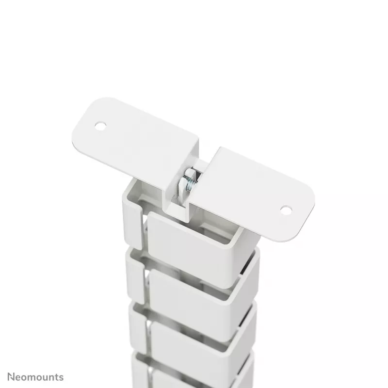 Kabelių dangtelis Neomounts ADS06-133WH baltas magnetinis, varžtais tvirtinamas prie stovimo/sėdimo stalo rėmo