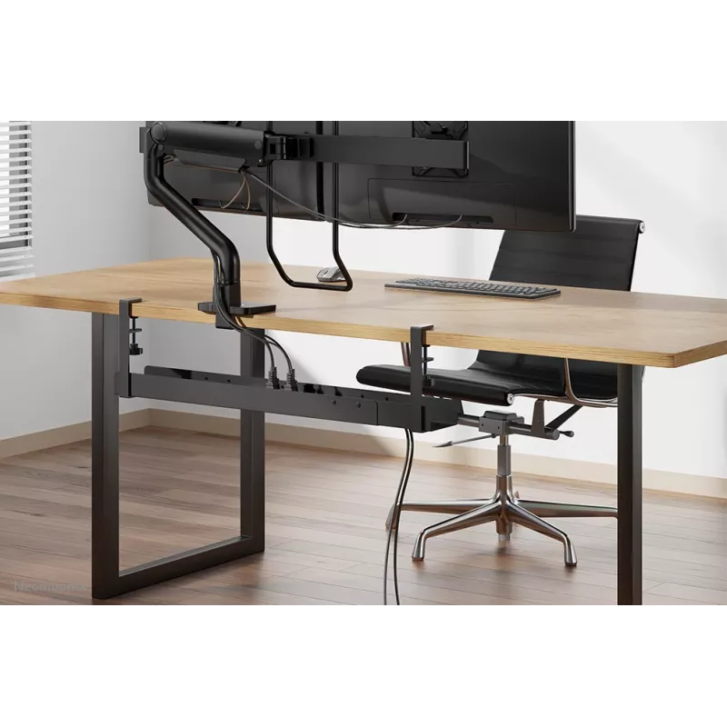 Kabelių dėklas Neomounts ADS07-120BL užsegamas universalus, 120 mm plotis, juodas