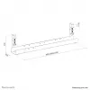 Kabelių dėklas Neomounts ADS07-120BL užsegamas universalus, 120 mm plotis, juodas