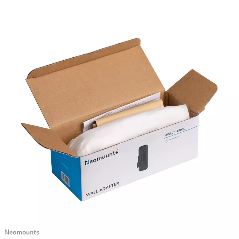 Sieninė plokštė Neomounts AWL75-450BL Juoda Aliuminis 660g 85mm