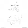 Neomounts FPMA-D700 monitorio stovas 10-30 colių, laisvai pastatomas, 10 kg, 25,4 cm (10 col.), 76,2 cm (30 col.), 100 x 100 mm, juodas