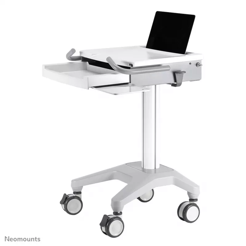 Neomounts MED-M200 mobilus multimedijos vežimėlis aliuminis baltas 1080 mm
