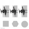 Neomounts WL35S-910BL16 TV laikiklis ant stulpo 40-75 col. - pakreipiamas - užrakinamas - skersmuo 25-100 cm