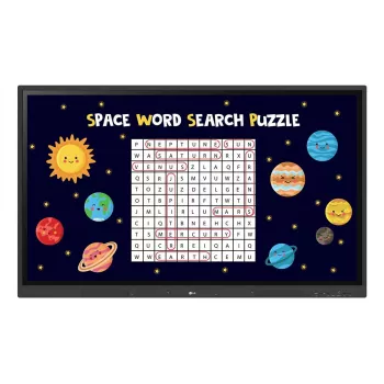 LG CreateBoard interaktyvi lenta 165,1 cm (65 col.) 3840 x 2160 pikselių Liečiamas ekranas Juoda USB / RF belaidis