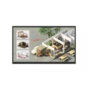 LG CreateBoard Standartinė interaktyvi lenta 2.18 m (86 col.) 3840 x 2160 pikselių Liečiamas ekranas Juoda