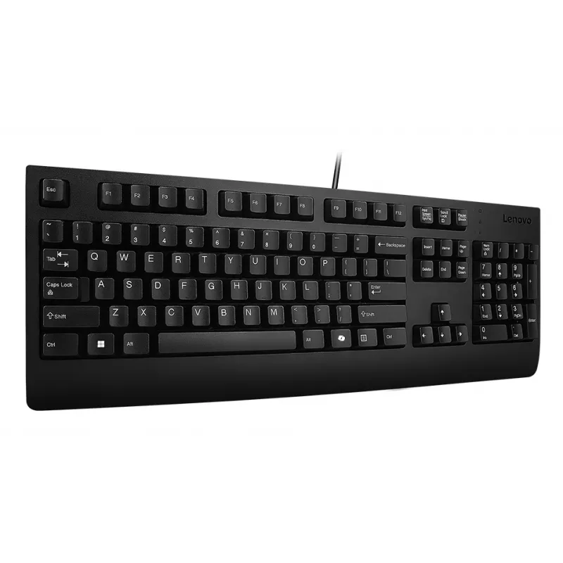 Lenovo 4Y41R64620 klaviatūra biurui ir namams, USB, kazachiškas išdėstymas, juoda