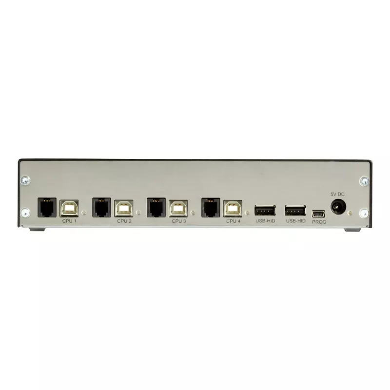 KVM jungiklis Black Box ACX1004A-HID2 USB klaviatūra ir pelė, juodas
