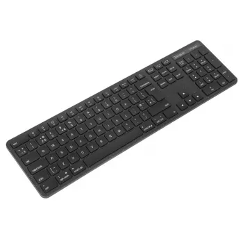 Targus EcoSmart AKB873NO belaidė klaviatūra RF Wireless + Bluetooth QWERTY Nordic juoda