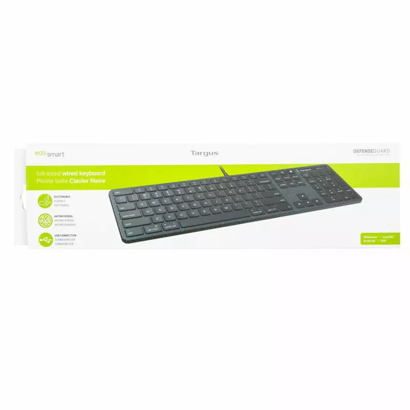 Targus AKB874NO klaviatura USB QWERTY Nordic juoda pilno dydžio 104 klavišai