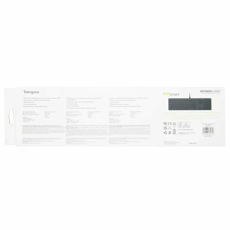 Targus AKB874NO klaviatura USB QWERTY Nordic juoda pilno dydžio 104 klavišai