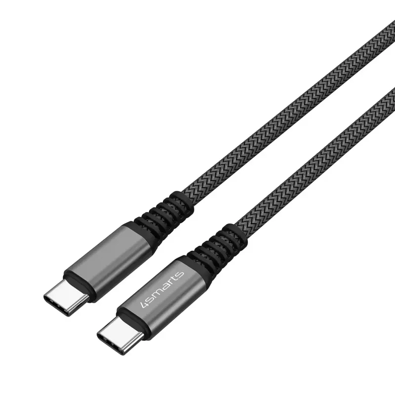 USB C laidas 4smarts 456267, 3 m, juodas, 0.48 Gbit/s