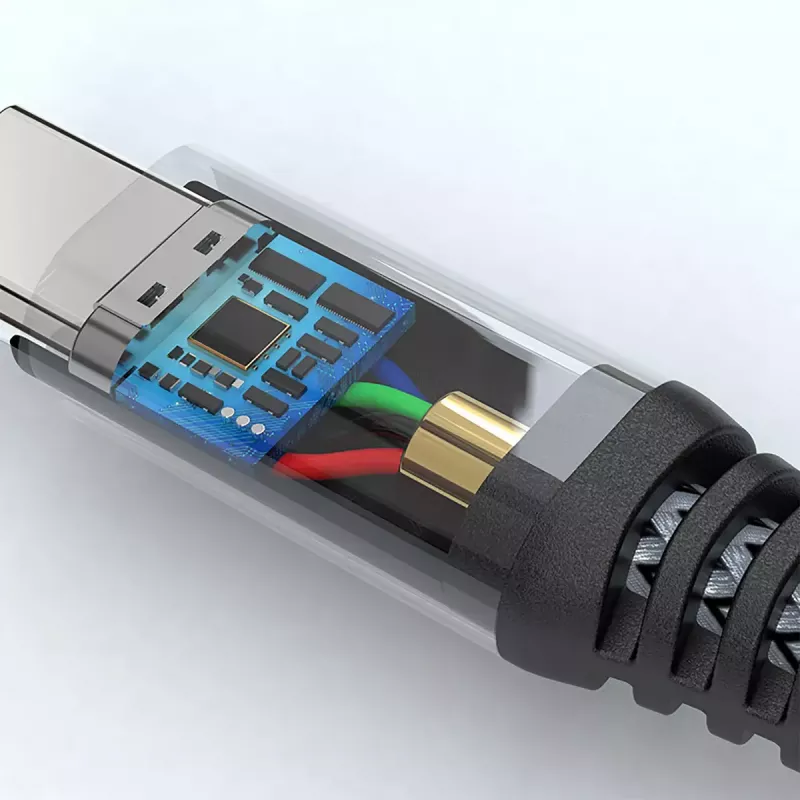 USB C laidas 4smarts 456267, 3 m, juodas, 0.48 Gbit/s