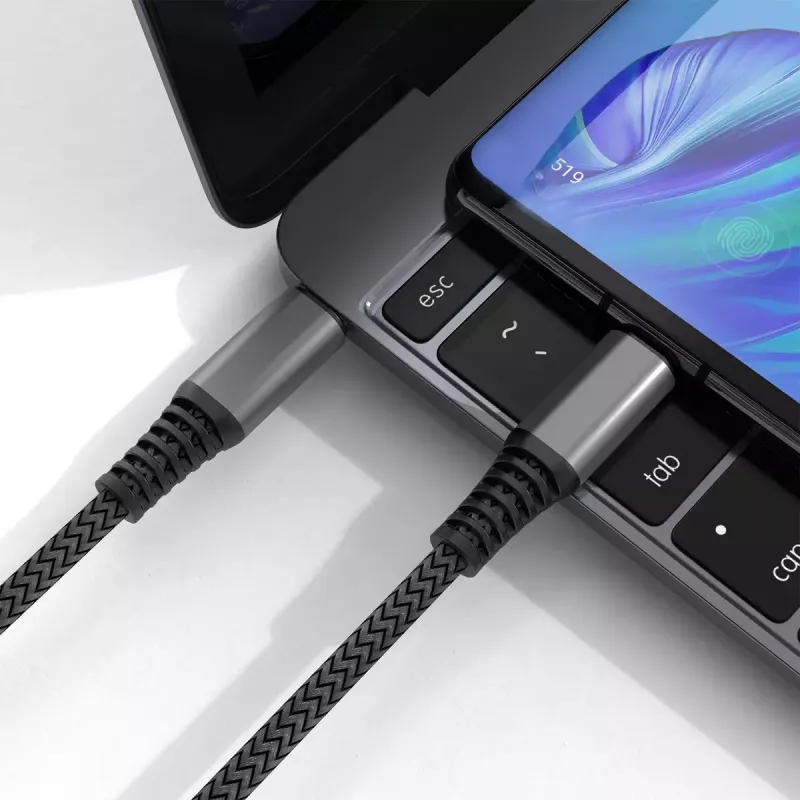 USB C laidas 4smarts 456267, 3 m, juodas, 0.48 Gbit/s