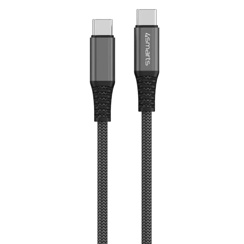 USB C laidas 4smarts 456267, 3 m, juodas, 0.48 Gbit/s