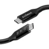 USB-C kabelis Edimax UC4 0,5 m 40 Gbit/s juodas vyriškas į vyrišką