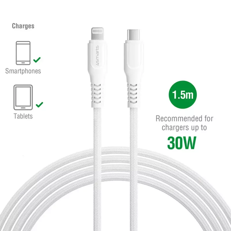 Lightning laidas 4smarts 465592 1,5 m USB C į Lightning