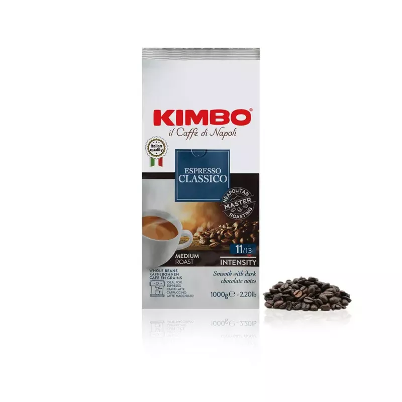Kavos pupelės KIMBO 014089 Espresso Classico 1 kg vidutinis skrudinimas