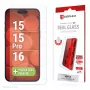 Displex apsauginis stiklas (10H) Apple iPhone 15/15 Pro/16, Eco montavimo rėmelis, atsparus įbrėžimams