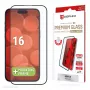 Displex Premium Screen Protector (Full Cover, 10H) Apple iPhone 16, Eco montavimo rėmelis, pilnas dengimas