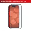 Displex Premium Screen Protector (Full Cover, 10H) Apple iPhone 16, Eco montavimo rėmelis, pilnas dengimas