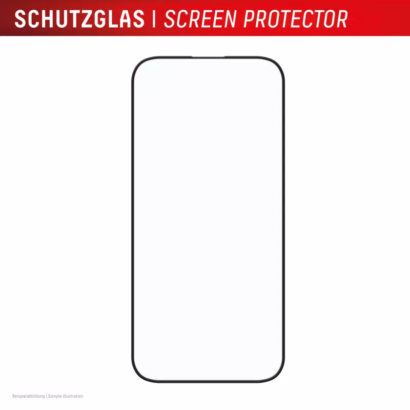 Displex Premium Screen Protector (Full Cover, 10H) Apple iPhone 16, Eco montavimo rėmelis, pilnas dengimas
