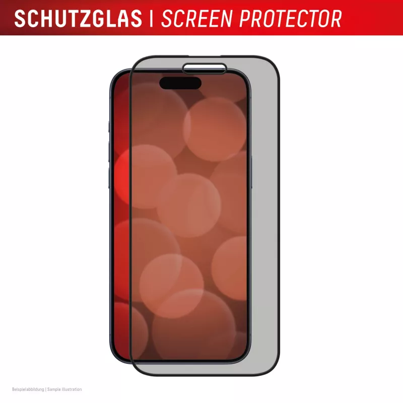Displex privatumo apsauginis stiklas (10H) Apple iPhone 16 su Eco montavimo rėmeliu