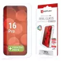 Displex apsauginis stiklas + dėklas Apple iPhone 16 Pro, Eco montavimo rėmelis, atsparus įbrėžimams