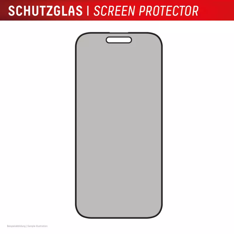 Displex privatumo apsauginis stiklas (10H) Apple iPhone 16 Plus su Eco montavimo rėmeliu
