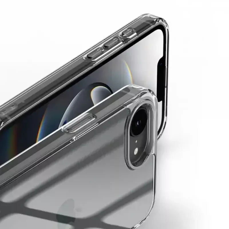 Nevox StyleShell SHOCKFlex 2496 skaidrus dėklas, skirtas iPhone 16e / SE 2025, 15,5 cm (6,1 colio)