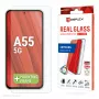 Displex Screen Protector + Dėklas Samsung Galaxy A55 5G, Eco montavimo rėmelis, atsparus įbrėžimams