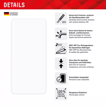 Displex Screen Protector + Dėklas Samsung Galaxy A55 5G, Eco montavimo rėmelis, atsparus įbrėžimams