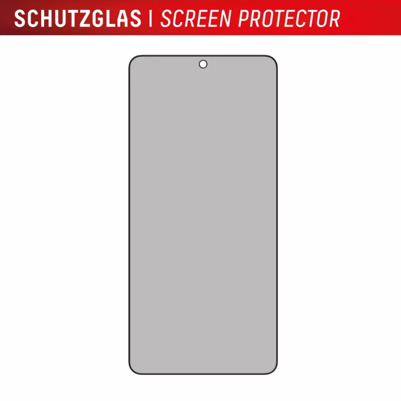 Displex privatumo apsauginis stiklas (10H) Samsung Galaxy S25 Edge su Eco montavimo rėmeliu