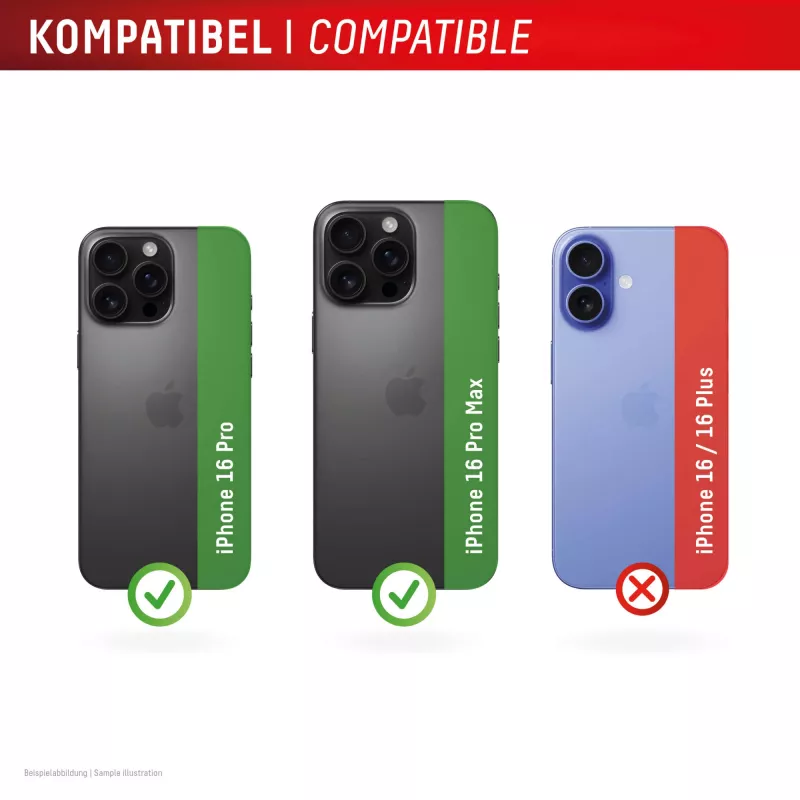 Displex Full Cover apsauginis stiklas fotoaparatui iPhone 16 Pro / 16 Pro Max, 10H, viso fotoaparato apsauga, greitas montavimas, 2 vnt.
