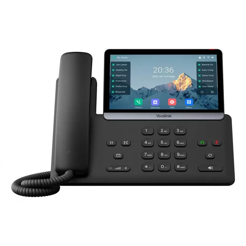 IP telefonas Yealink SIP-T77U su 7 colių lietimui jautriu ekranu, HD garsu, SIP stalinis telefonas