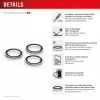 Displex Premium Camera Lens Glass – Apsauginiai stiklo žiedai, skirti iPhone 17 Pro/17 Pro Max, 10H, DLC, skaidrūs, Quick Mount
