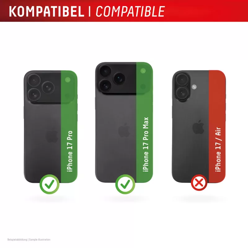 Displex Premium Camera Lens Glass – Apsauginiai stiklo žiedai, skirti iPhone 17 Pro/17 Pro Max, 10H, DLC, skaidrūs, Quick Mount