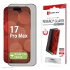 Displex privatumo apsauginis stiklas (10H), skirtas Apple iPhone 17 Pro Max, su Eco montavimo rėmeliu