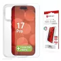 Displex apsauginis stiklas iPhone 17 Pro su dėklu ir EASY-ON® Eco montavimo rėmeliu