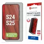 Displex privatumo apsauginis stiklas (10H) Samsung Galaxy S24/S25 su Eco montavimo rėmeliu