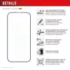 Displex Premium Anti-Reflex ekrano apsauga (antirefleksinė, pilnas dengimas, 10H), skirta Apple iPhone 16 Pro, su EASY-ON® Eco montavimo rėmeliu