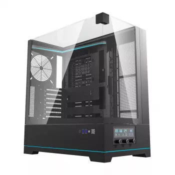 Kompiuterio korpusas Darkflash DY450 be ventiliatorių, ATX, juodas
