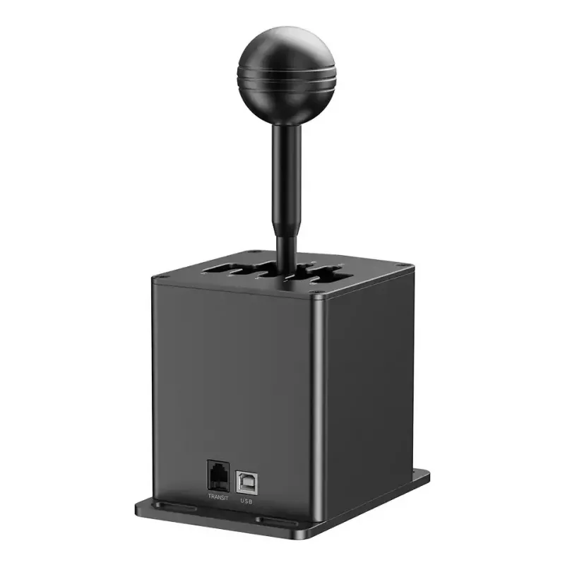 MOZA HGP Shifter pavarų svirtis lenktynėms – aliuminis, juoda, 100×143×241 mm, USB-A į USB-B