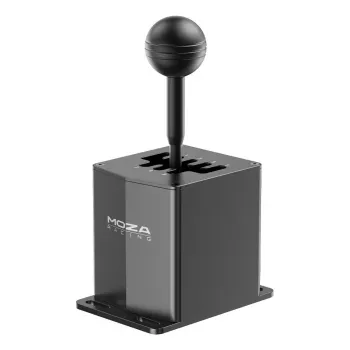 MOZA HGP Shifter pavarų svirtis lenktynėms – aliuminis, juoda, 100×143×241 mm, USB-A į USB-B