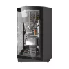 Darkflash DY470 juodas kompiuterio korpusas su 4 ventiliatoriais