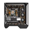 Darkflash DY470 juodas kompiuterio korpusas su 4 ventiliatoriais