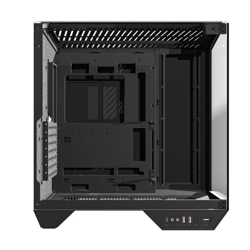 Darkflash DY470 juodas kompiuterio korpusas su 4 ventiliatoriais