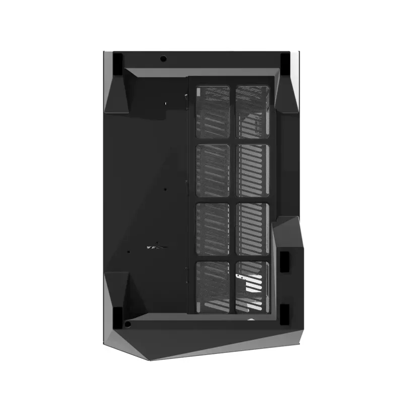 Darkflash DY470 juodas kompiuterio korpusas su 4 ventiliatoriais