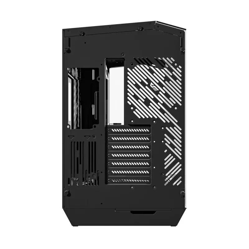 Darkflash DY470 juodas kompiuterio korpusas su 4 ventiliatoriais