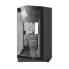 Darkflash DY470 juodas kompiuterio korpusas su 4 ventiliatoriais