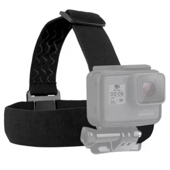 Puluz universalus laikiklis ant galvos ar šalmo veiksmo kameroms, tinka GoPro HERO9 rėmeliams ir korpusams